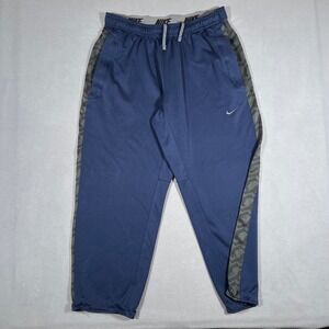 Nike‎ Dri Fit Mens Blue Track Pants Joggers Sweatpants Size XL Ripcord Athletic